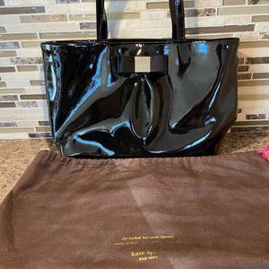 Kate Spade Black Patent Leather Tote